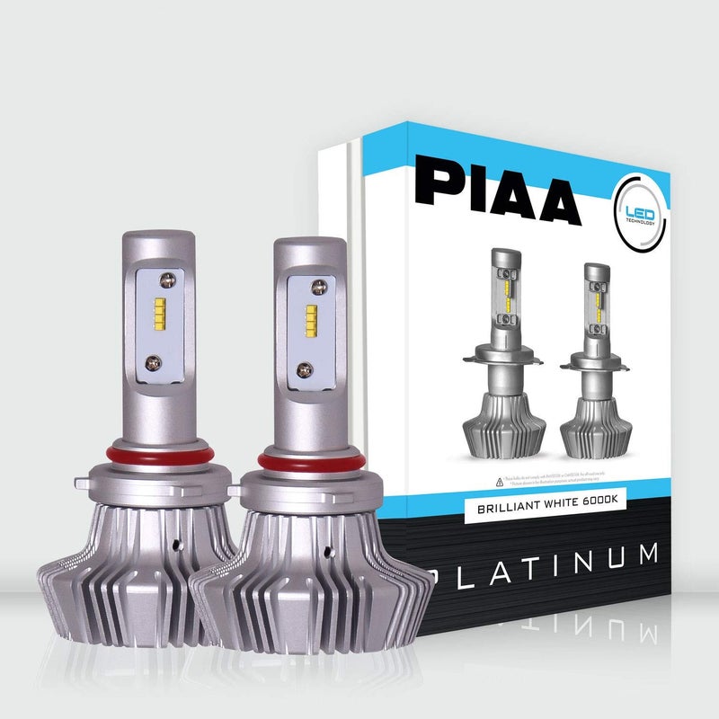 Piaa 26-17395 White 9005 Platinum LED Bulb, 2 Pack (6000K 9005 (HB3) 4000Lm, 6000K, 25W) - Image 1